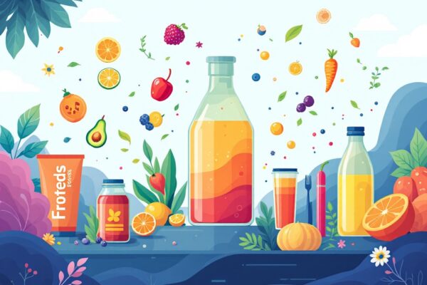 Image showcasing the innovative and vibrant world of Drinks and Bite, featuring elements of food and beverages that reflect the site's focus on culinary trends and product insights.